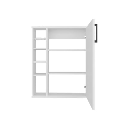 Freestanding White Medicine Cabinet for Bathroom Storage Renovation