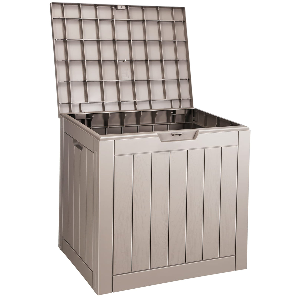 Gray Polypropylene Deck Box - 23 Gallon Outdoor Storage