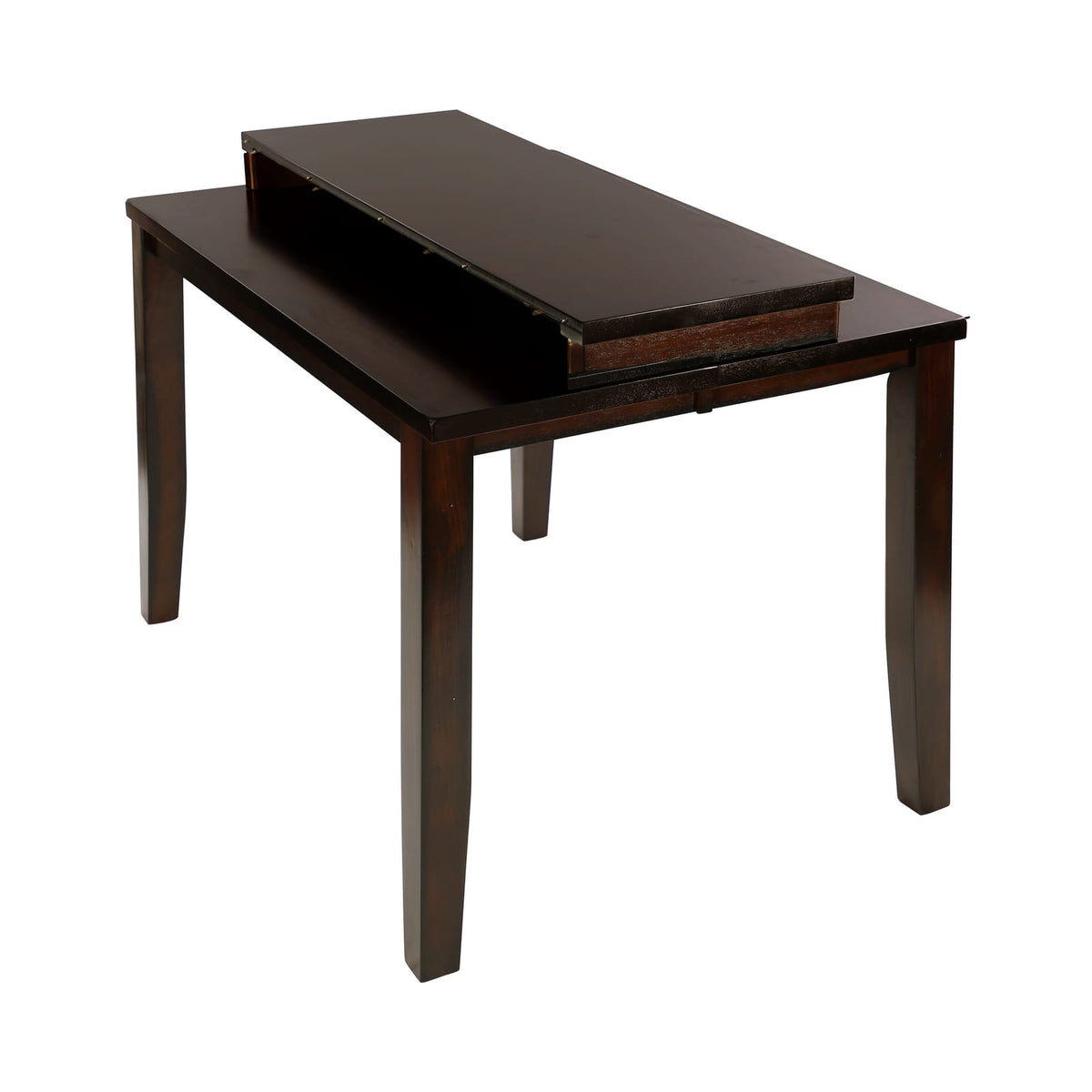 Transitional Cherry Wood Dining Table with Extension Leaf for Dining Room