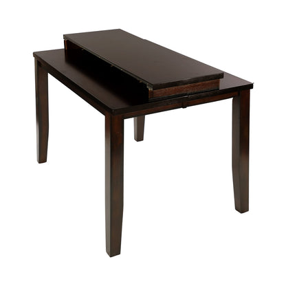 Transitional Cherry Wood Dining Table with Extension Leaf for Dining Room