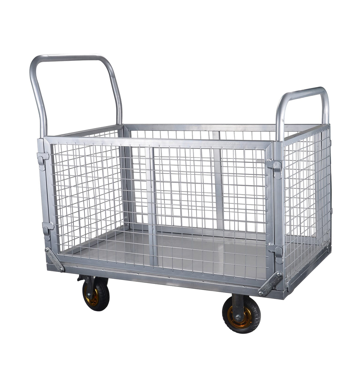 6-in-1 Platform Truck with Cage - Heavy Duty Dolly, 1800 lbs Capacity
