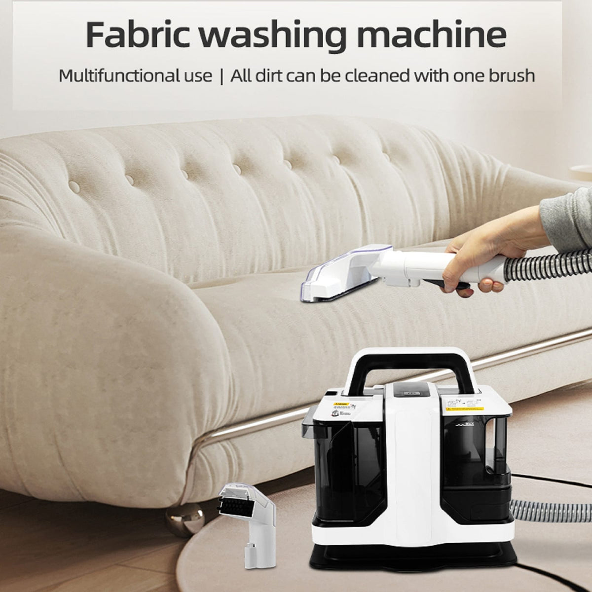 Black White Iron Plastic Vacuum Cleaner - 450W Strong Suction
