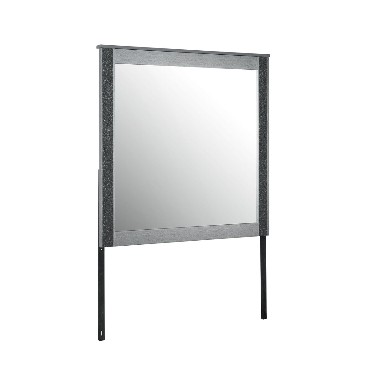 Lorenzo Silver Mirror - Contemporary Vanity Mirror