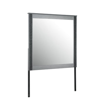 Lorenzo Silver Mirror - Contemporary Vanity Mirror