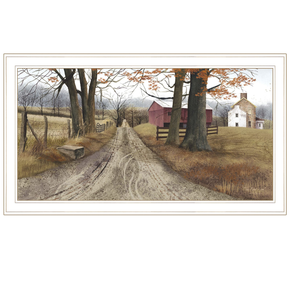 White Framed Wall Art Print - Small Bedrooms & Living Rooms