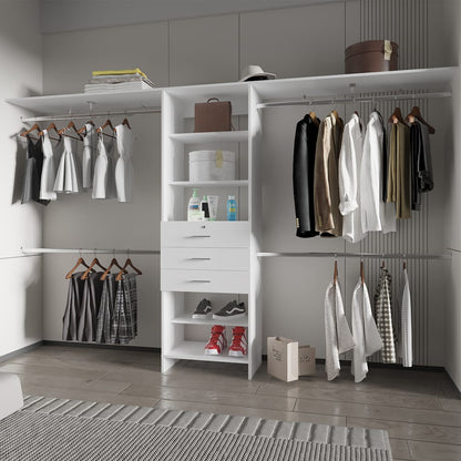 White 5-Drawer Dresser - 15.7" W x 118.1" D x 73.6" H