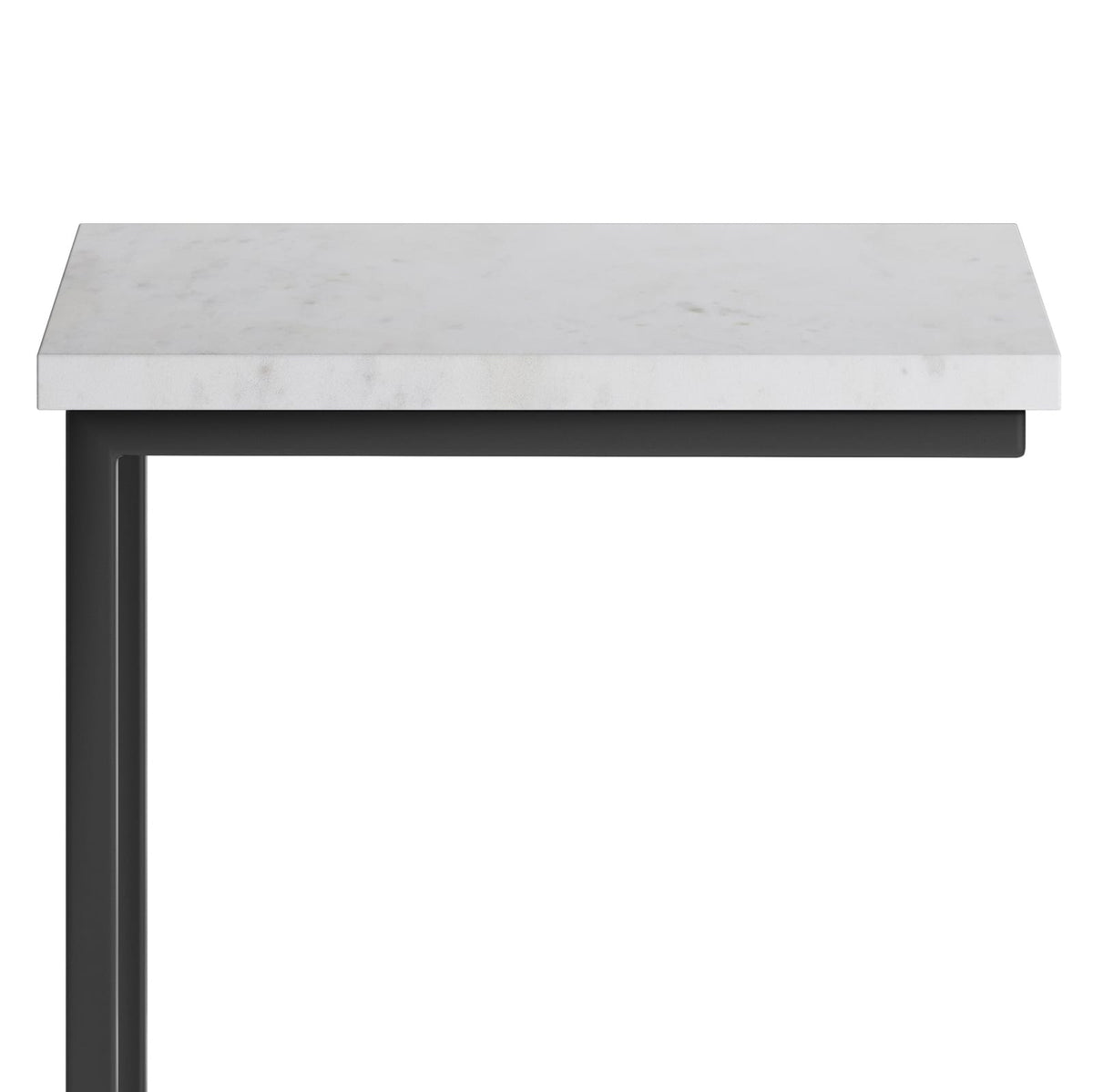 Skyler C Side Table - White Marble Top for Living Room