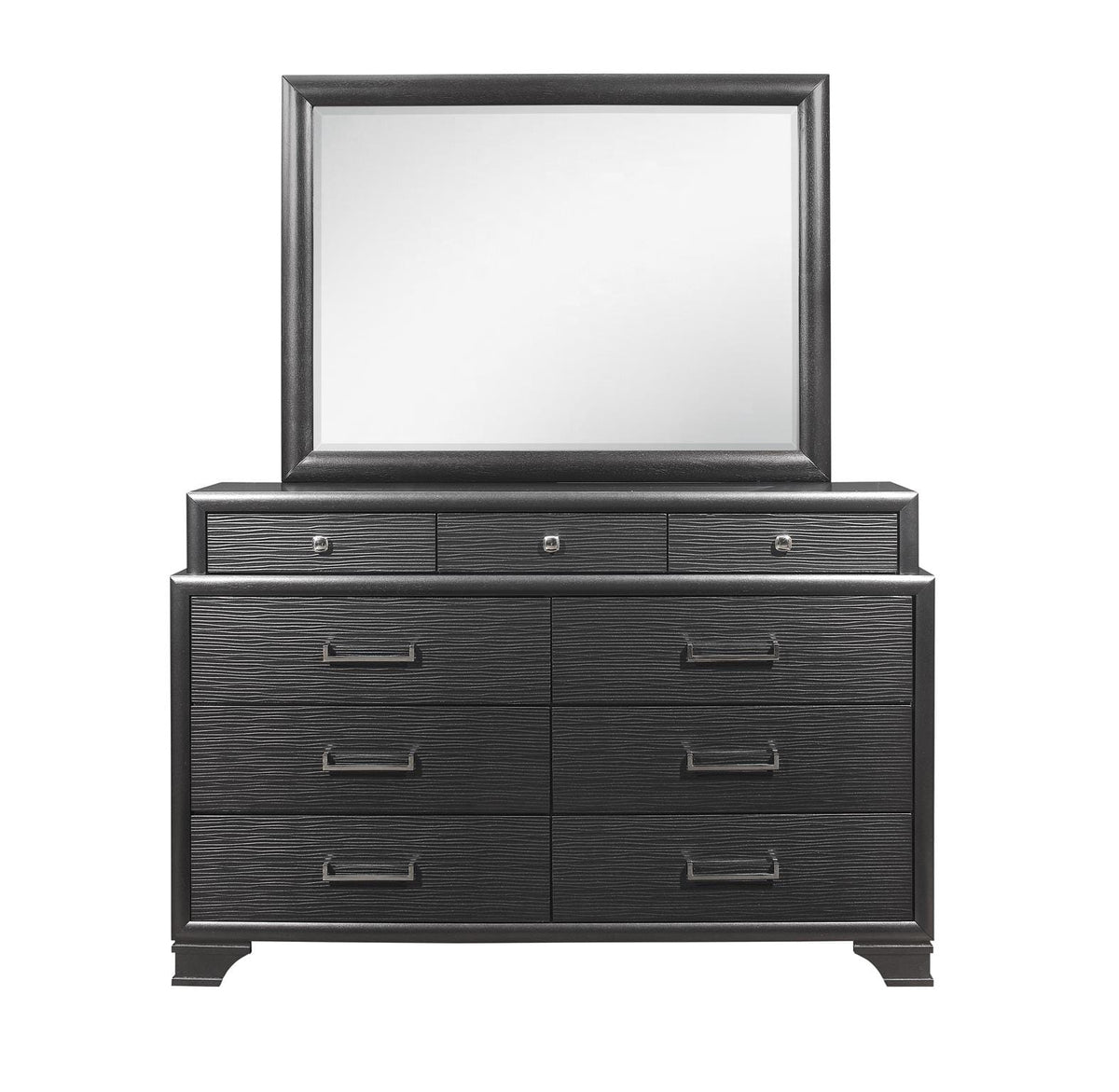 CIVIC GREY MIRROR - Gray Modern Vanity Mirror