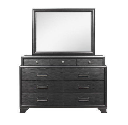 CIVIC GREY MIRROR - Gray Modern Vanity Mirror