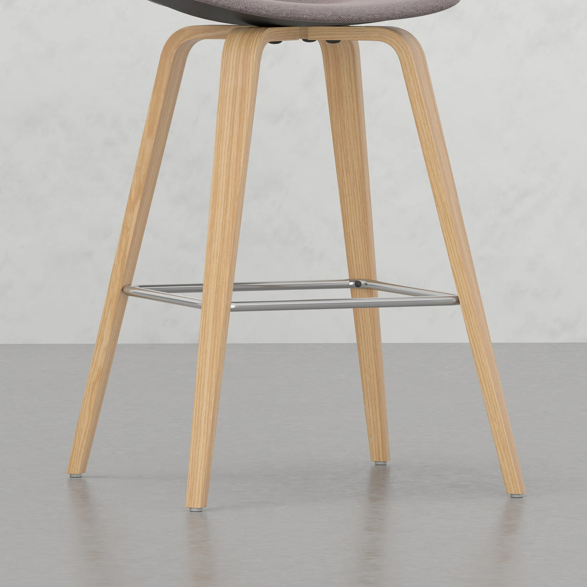 Harvard Bentwood Stools - Mocha Wood & Fabric Comfort for Bedroom