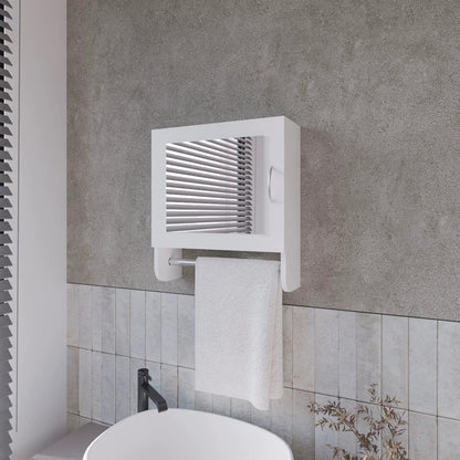 White Medicine Cabinet with Mirror - Bathroom Storage