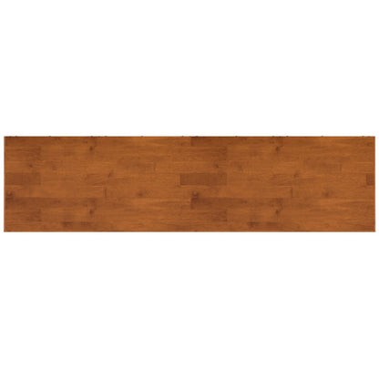 Draper Mid Century 4 Door Sideboard Buffet - Brown Rubber Wood