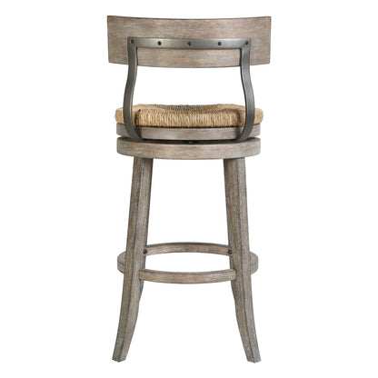 31" Wood Bar Stool - Gray Reclaimed Frame