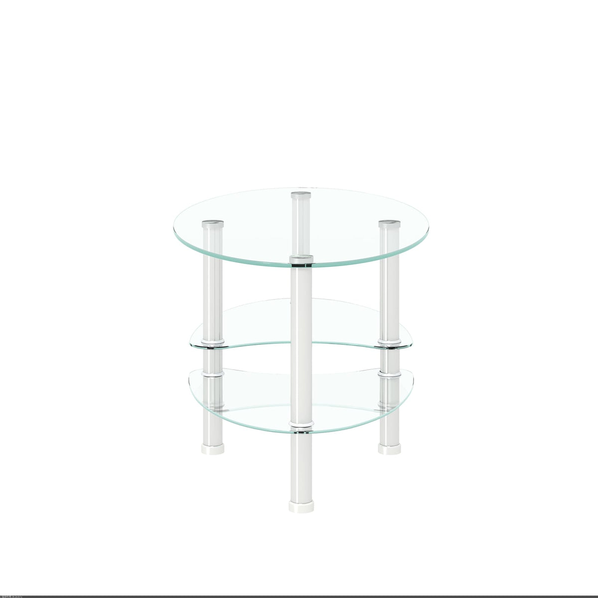 Transparent Oval Glass Coffee Table - Modern Design for Living Room