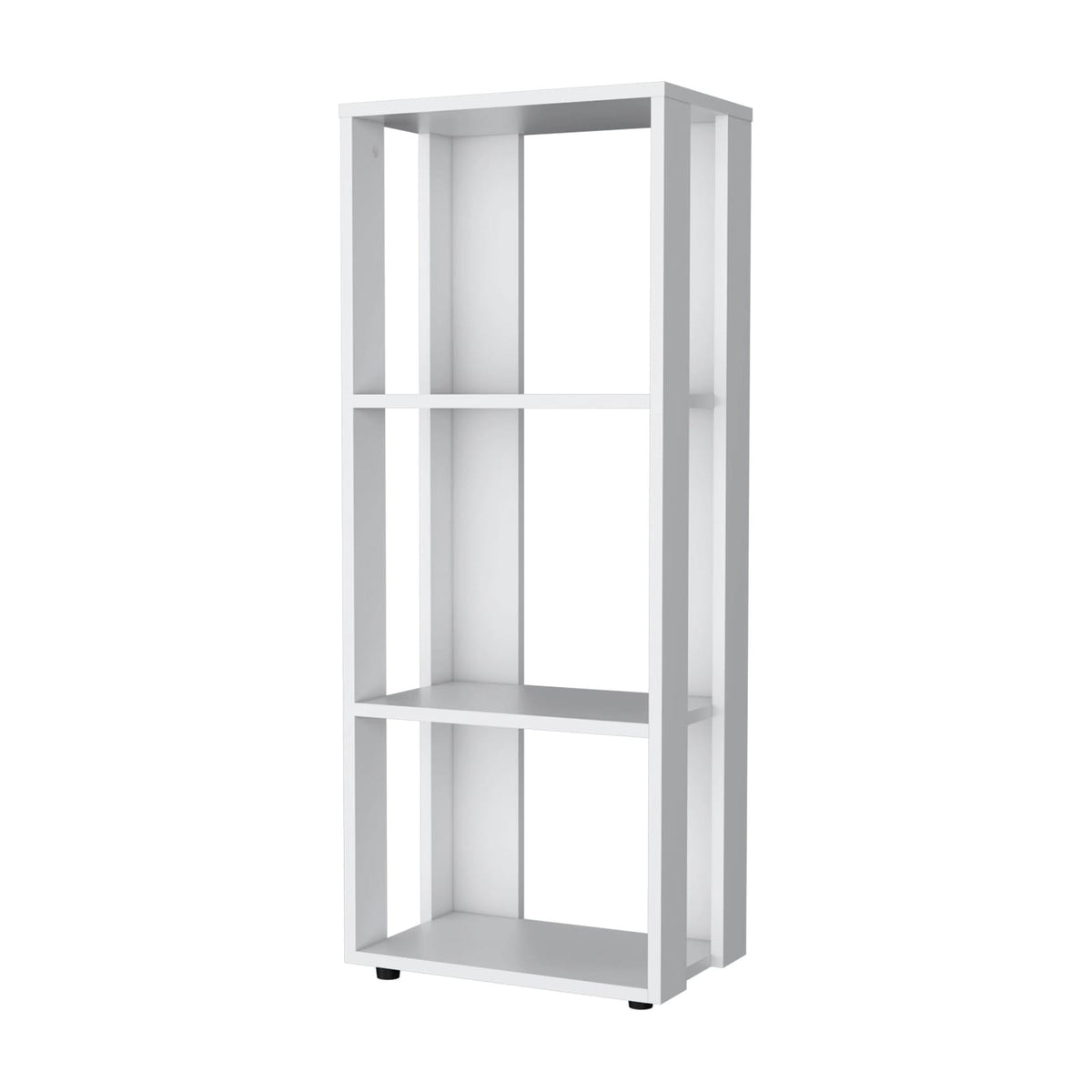 White Bookcase with 4 Shelves - Storage & Display
