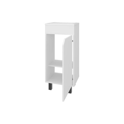 White Bathroom Vanity with Storage for Bathrooms
