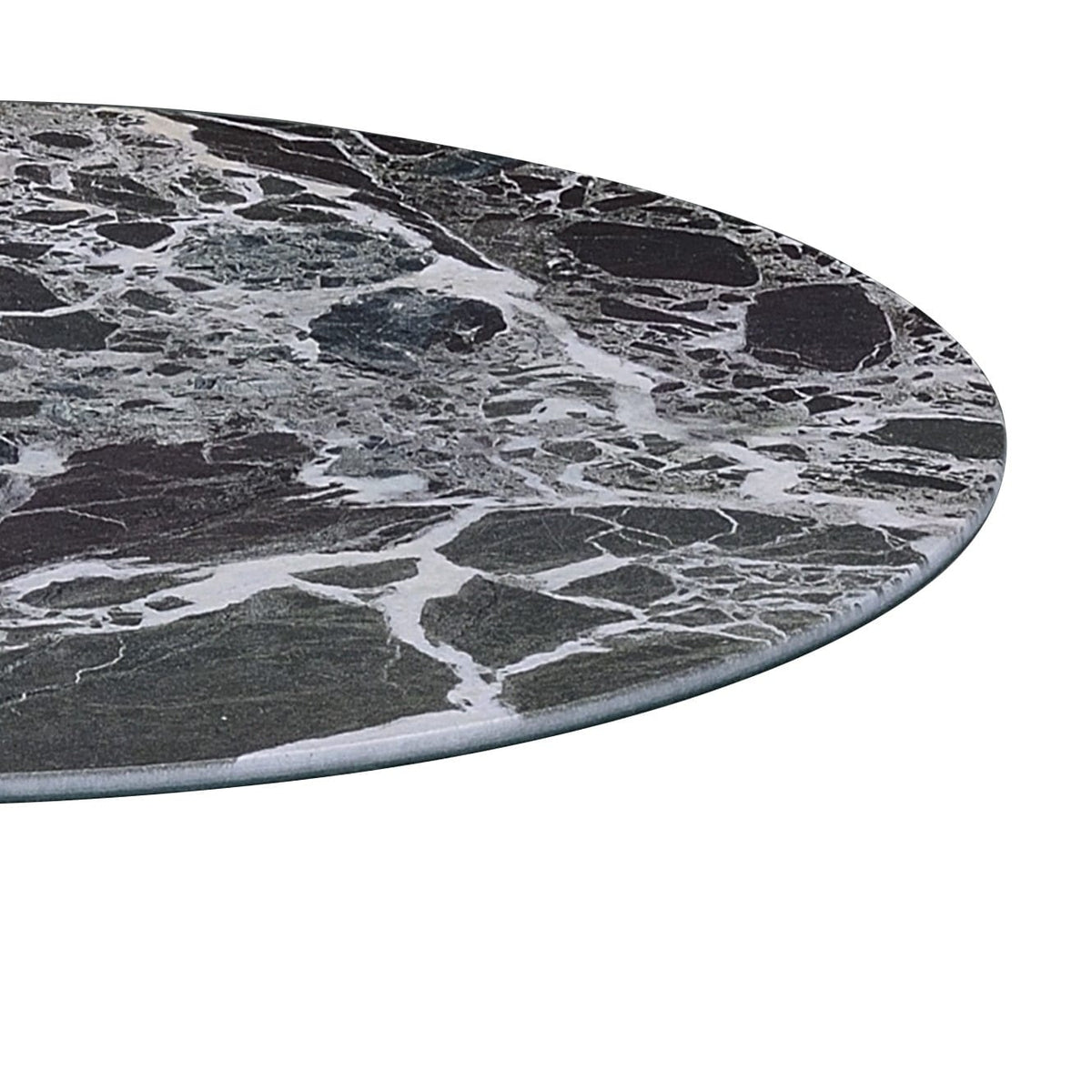 17.5" Black Glass End Table - Modern Accent Table for Living Room