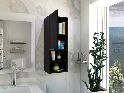 Wenge 2 Shelf Bathroom Cabinet - Storage Solutions