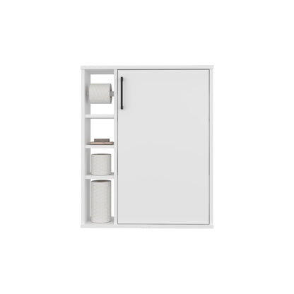 Freestanding White Medicine Cabinet for Bathroom Storage Renovation