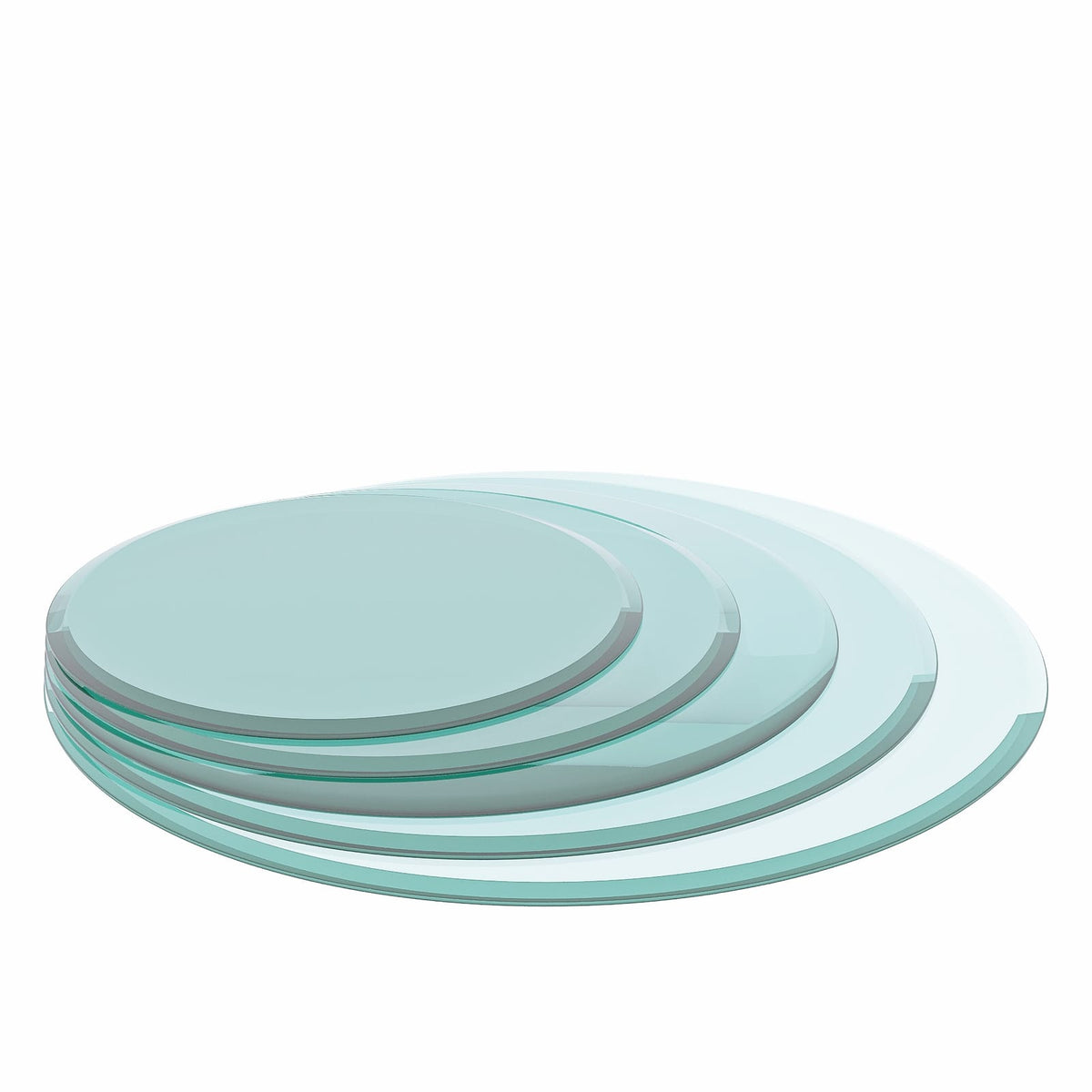 28 Inch Round Glass Table Top - Clear