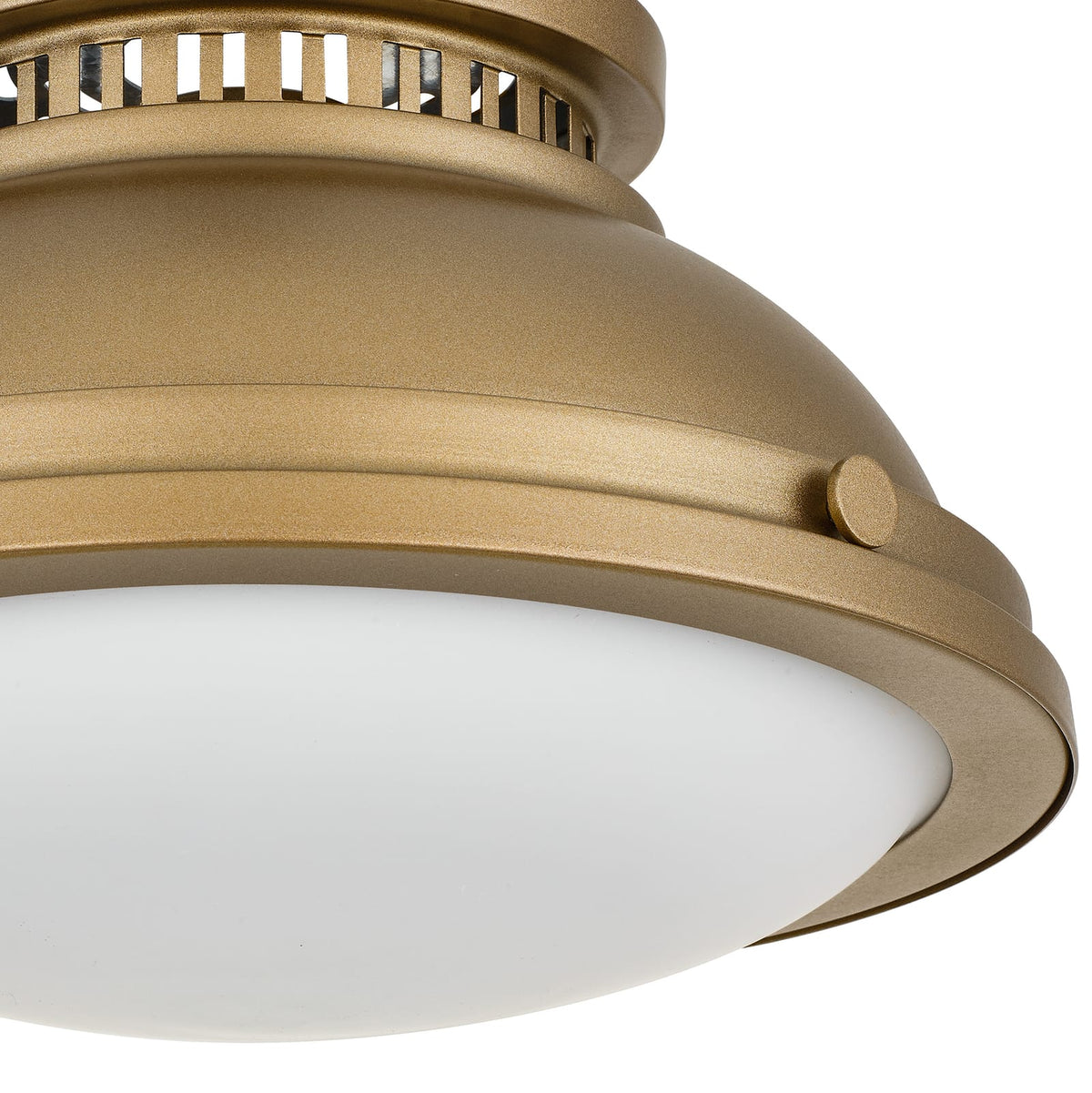 Brushed Brass Bedroom Flush Mount Light Fixture