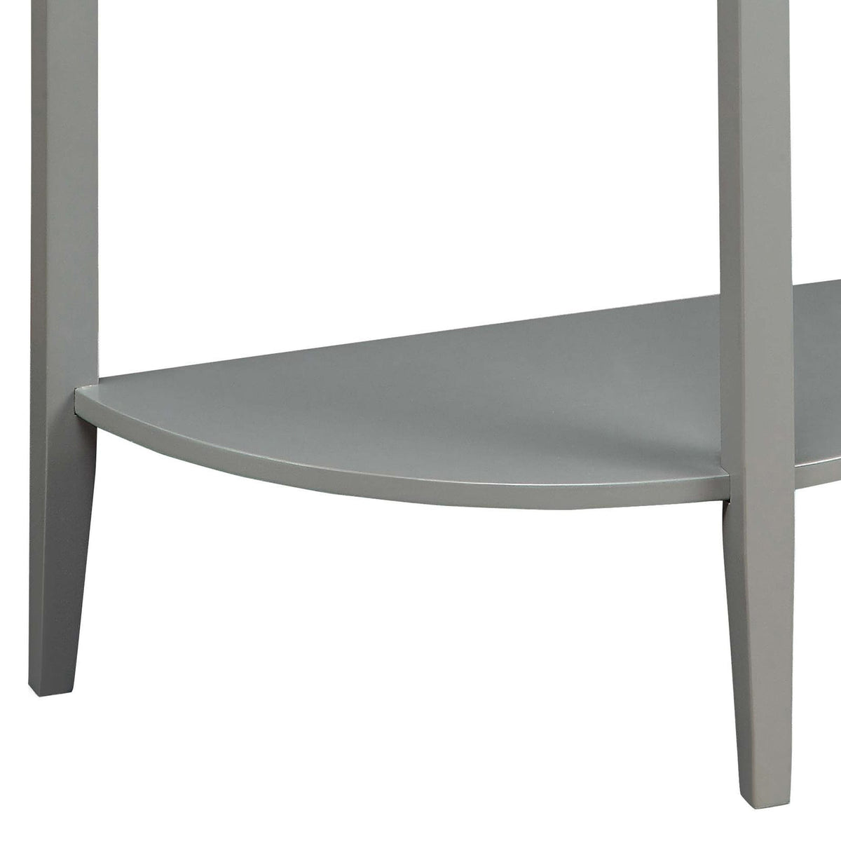 Grey Oak Console Table with Shelves - 26.5" Wide