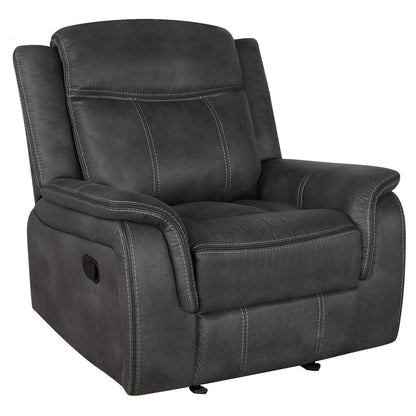 Charcoal 3-Piece Recliner Sofa Set - 84.75"