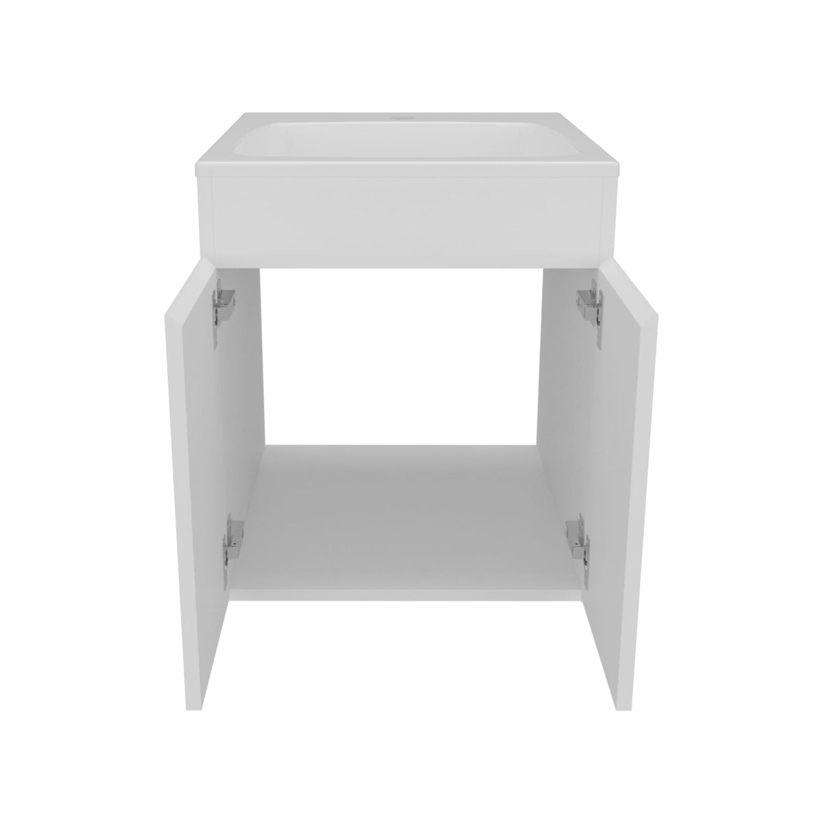 Bathroom Vanity 20.8" H, 2 Doors, White - Bathroom Storage