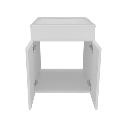 Bathroom Vanity 20.8" H, 2 Doors, White - Bathroom Storage