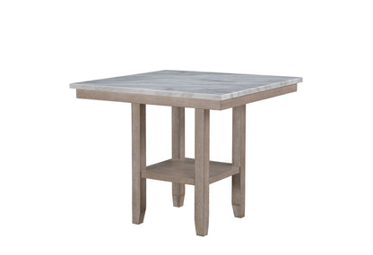 Natural Rubberwood Square Dining Table for Casual Dining Room