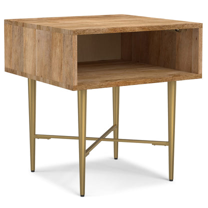 Natural Mango Wood End Table - 20" x 20"