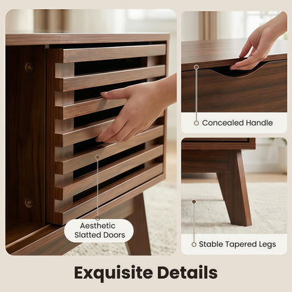 Walnut Lift Top Coffee Table - Storage & Workspace