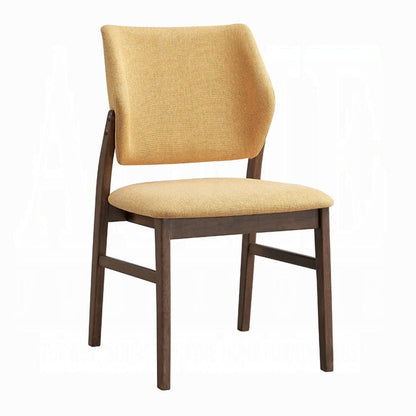 Walnut Farmhouse Dining Side Chairs Set of 2