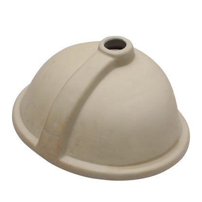White Ceramic Oval Bathroom Sink - 16.5" x 13.4"