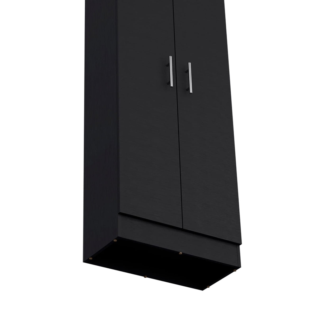 Pantry Cabinet 67" H, 5 Shelves, Black - Storage Solutions