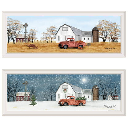 White Seasonal Vignette Wall Art - Small Bedroom Decor