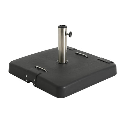 Malden Outdoor Umbrella Base - Black Concrete Resin
