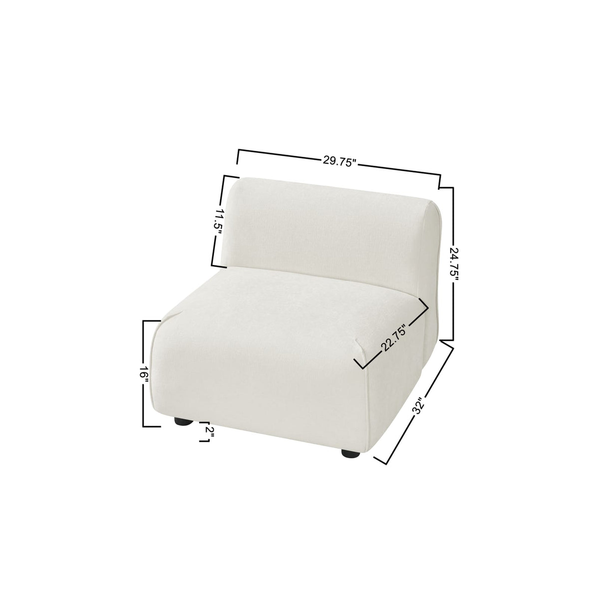 Beige Solid Wood Accent Chair Set with Ottoman for Living Room