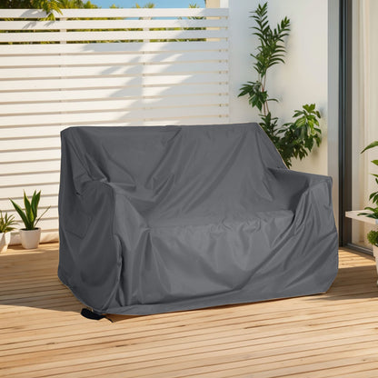 Dark Gray Outdoor Loveseat Sofa Cover - Weather Resistant