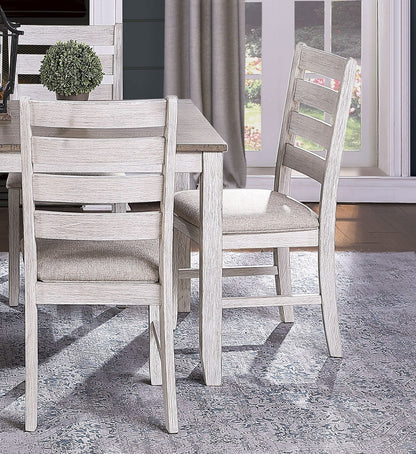 6-Person Rectangular Wood Dining Table with Chairs
