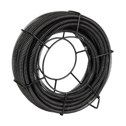100FT Metal Drain Cleaning Cable with 7 Cutters for Sink and Toilet