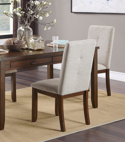 Dark Cherry Dining Set - Table, Bench & 4 Chairs