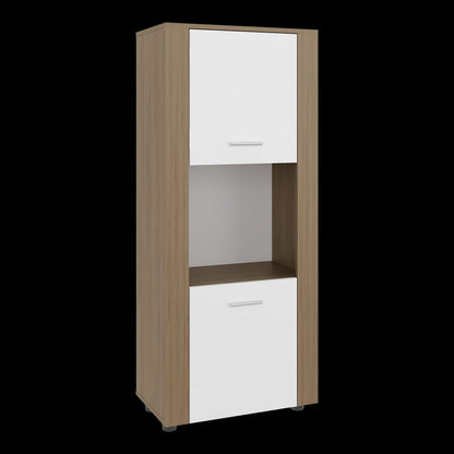 Multi-Shelf Bookcase with Metal Rods - 22"W x 13.2"D x 53"H for Home Office