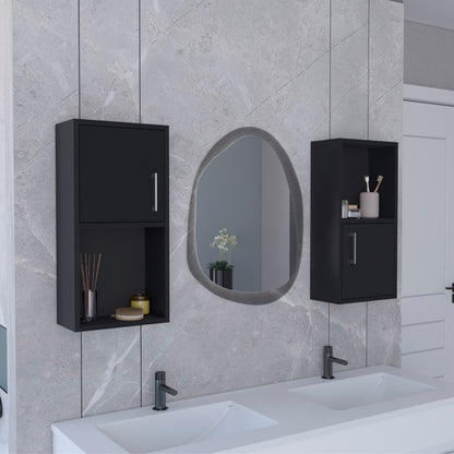 Black Bathroom Storage Cabinet Freestanding