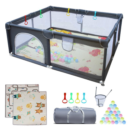 70.87" White Fabric Playpen - Outdoor & Indoor Use