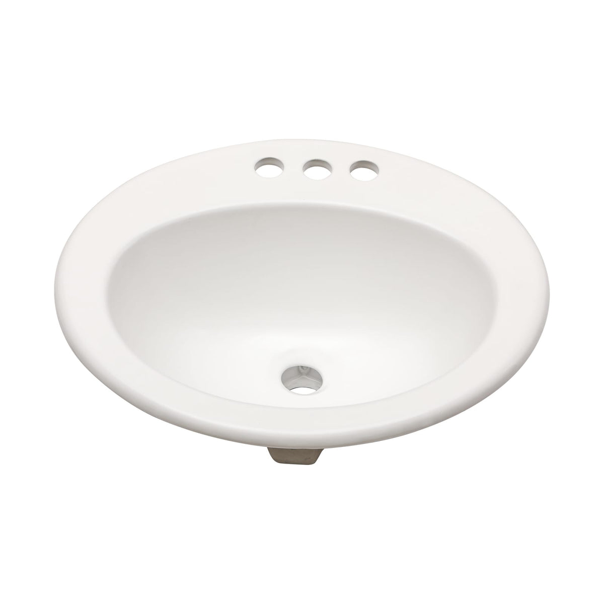Modern White Ceramic Oval Bathroom Sink for Countertop Installation