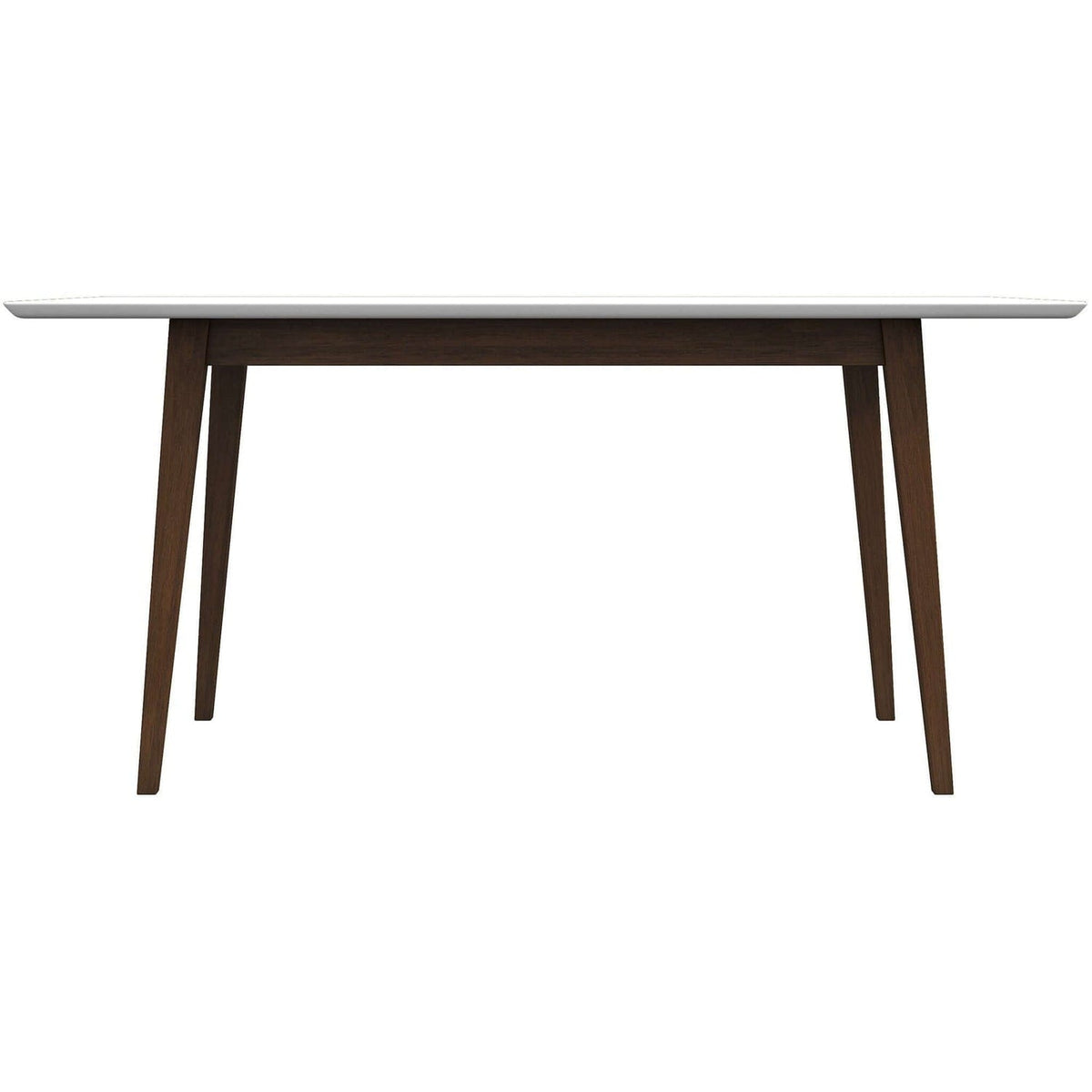 White Solid Wood Rectangular Dining Table - 63" x 35.5"