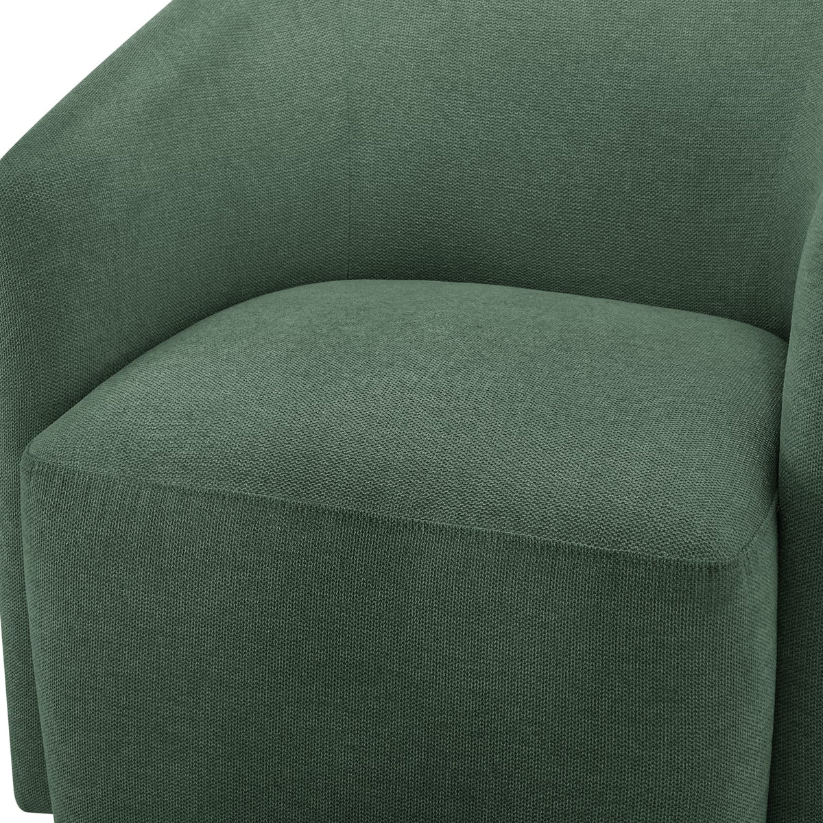 Green Swivel Barrel Accent Chair for Living Room or Guest Use