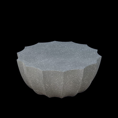 35.43" Modern Outdoor Waterproof Cement Coffee Table - Grey