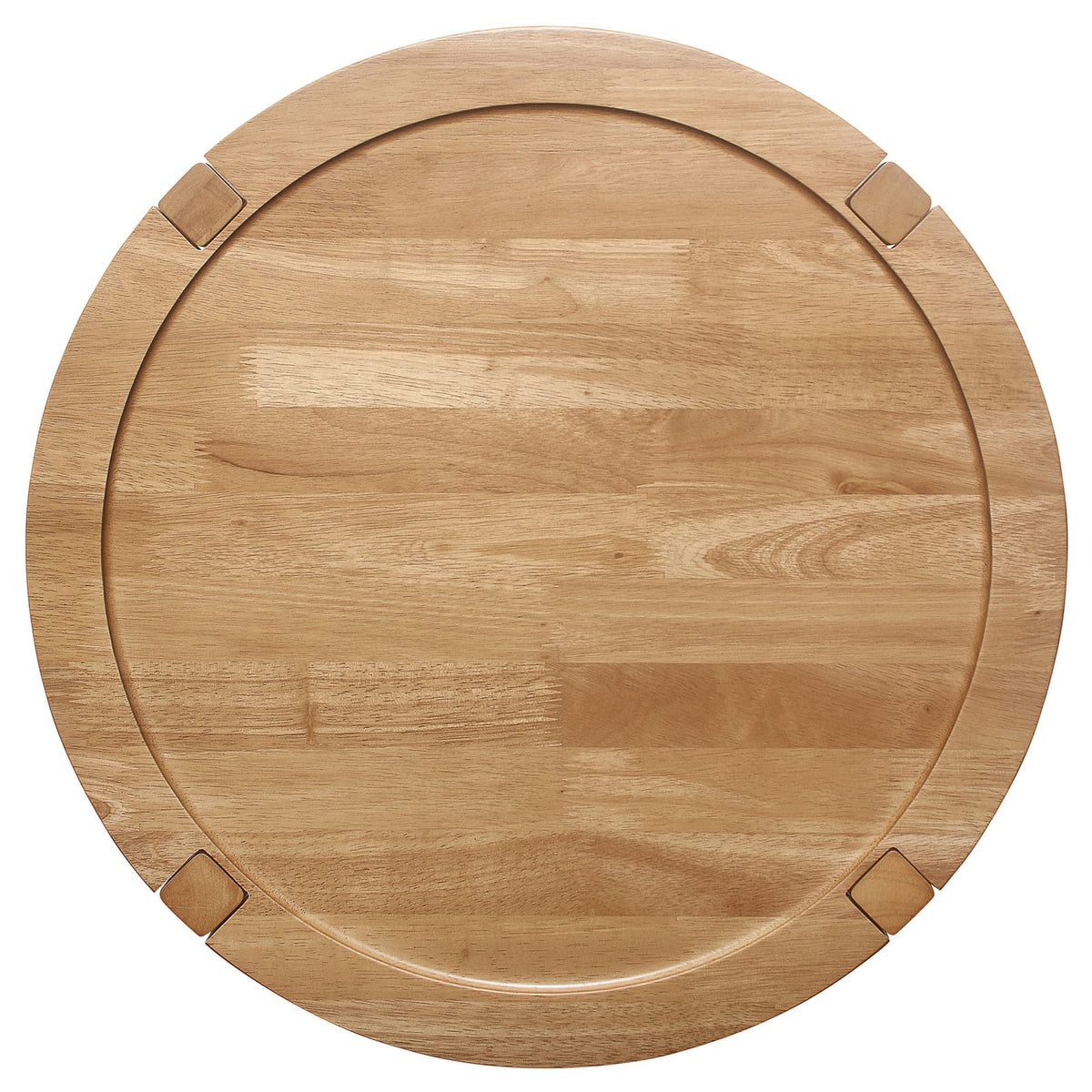 Isbell Maple Brown Round Wood Side Table for Living Room